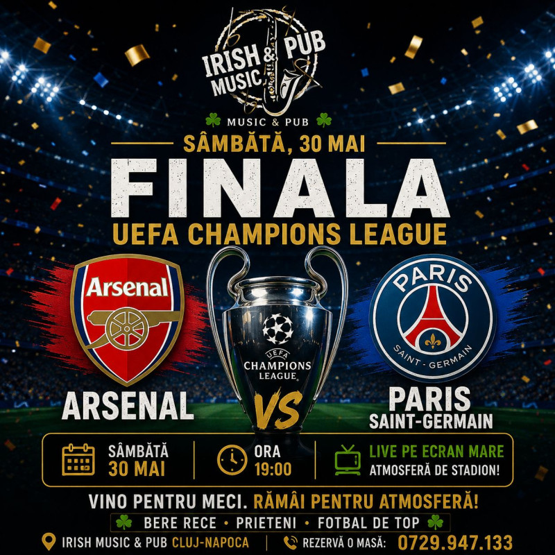 Proiectie Finala UCL Arsenal - PSG
