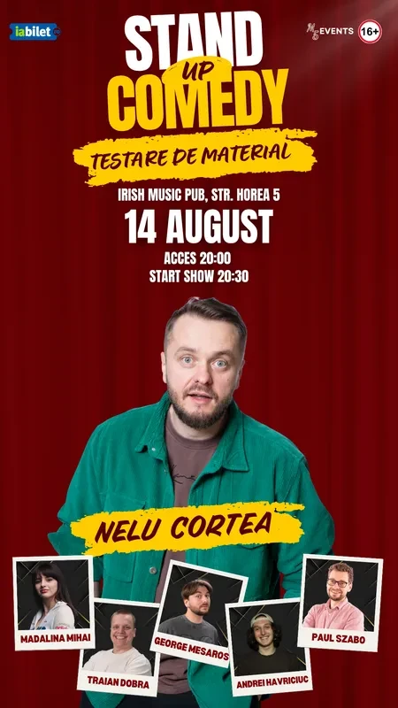Stand-Up Comedy - Testare de material cu Cortea, George, Mădălina, Szabo, Havriciuc și Traian