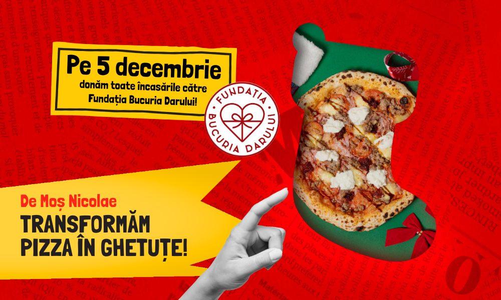 DE MOȘ NICOLAE, TRANSFORMĂM PIZZA ÎN GHETUȚE