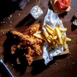 Chicken croquettes in beer